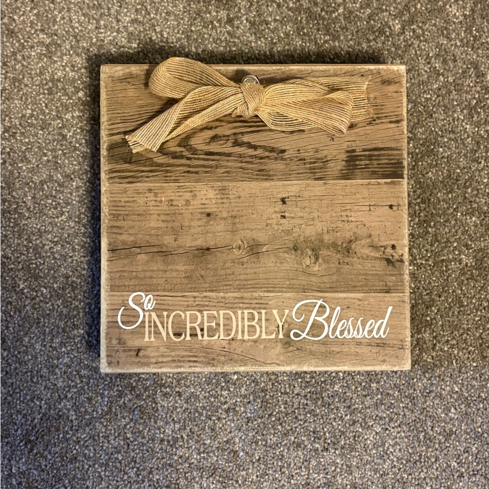 So Incredibly Blessed Wooden Photo Clip